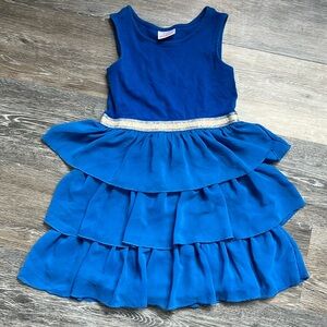 Blue Sleeveless Party Dress